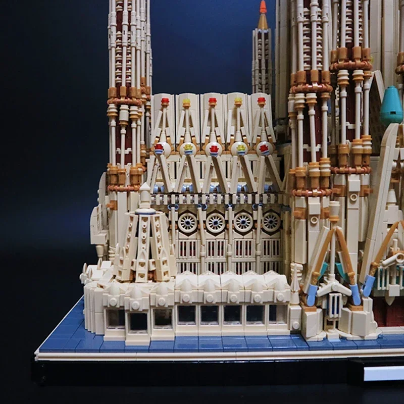 Bloques de construcción Moc famoso modelo Street View Sagrada Familia tecnología bloques modulares regalos juguetes para niños DIY conjuntos de montaje