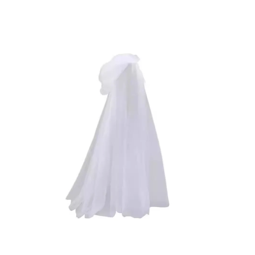 Capa Transparente de Malla con Capucha, Disfraz para Actuación, loween, Novia Vampiro, Túnica de Color Puro, Disfraz de Br...