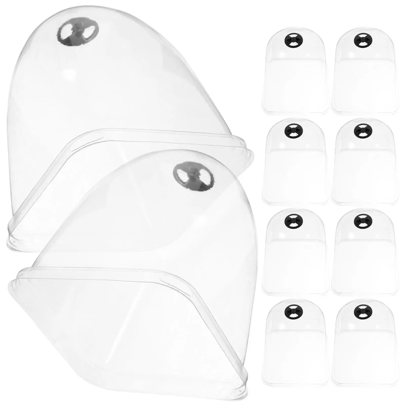 

10 Pcs Insulation Cover Plant Nursery Dome Pot Plants Lattice Humidity Plastic Planter Transparent Cloche for Covers Mother