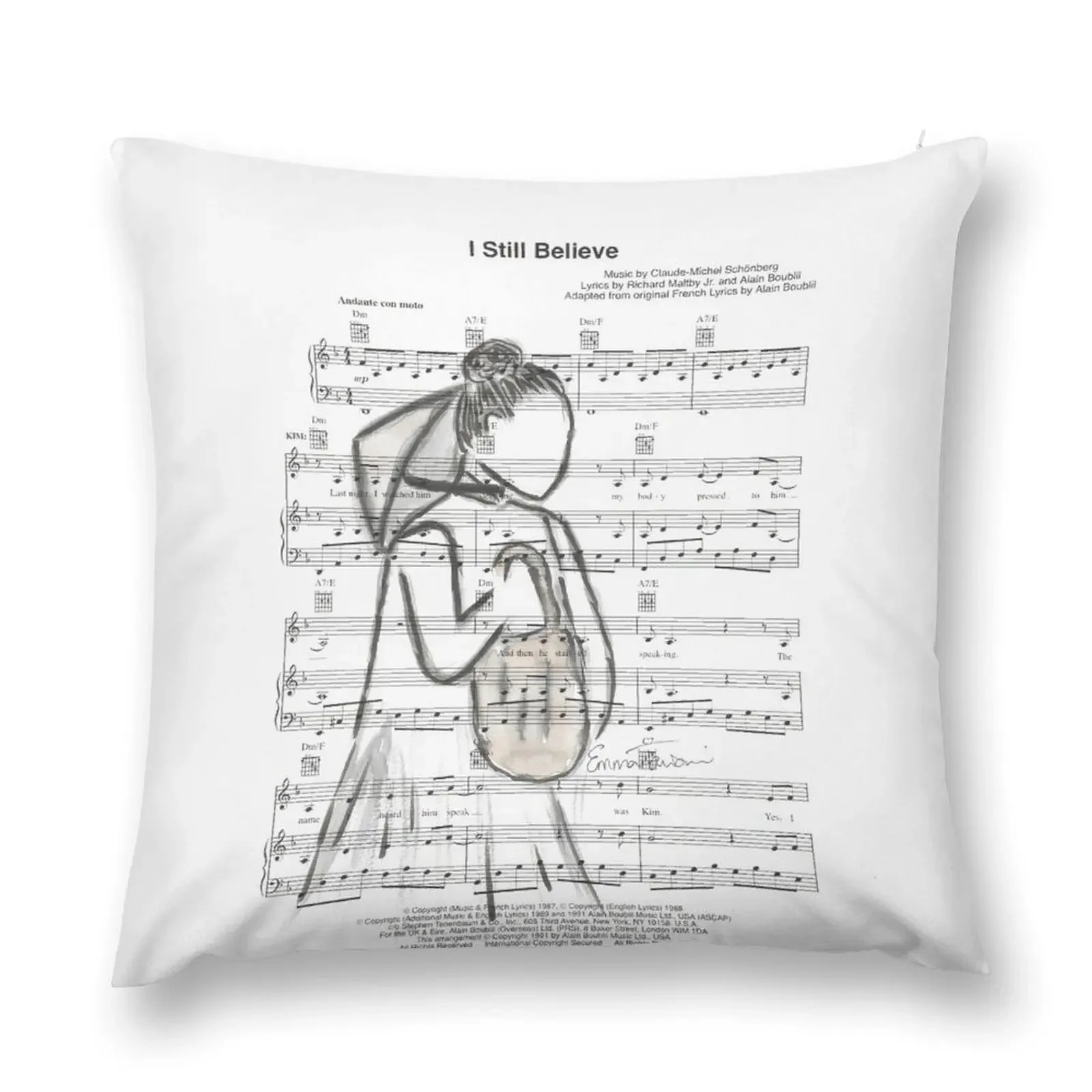 Miss Saigon - I Still Believe Throw Pillow Pillows Aesthetic Cushion Cover Set Bed pillowcases luxury decor pillow