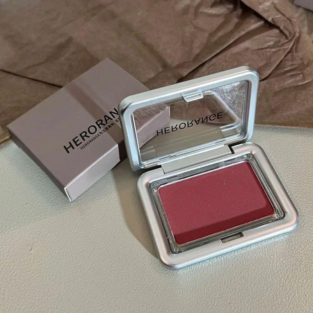 Mineral pulver Schimmer Rouge Palette langlebig langlebig 5 Farben Wange Rouge Tönung Pfirsich rosa Gesicht erröten Kosmetik