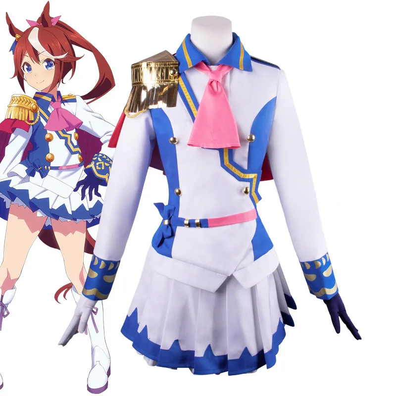 Anime Uma Musume Pretty Derby Tokai Teio Cosplay Costume Full Set