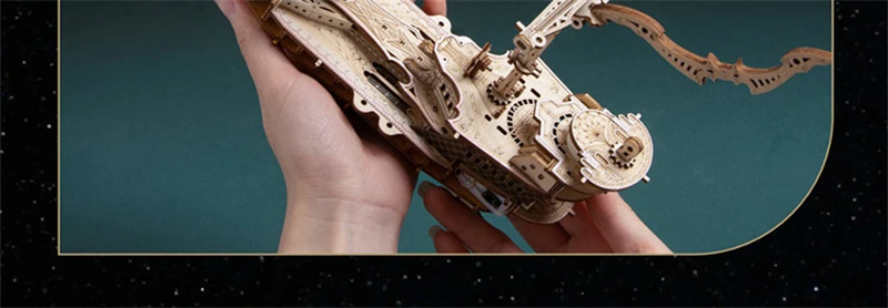 3D Wooden Elf Ship Puzzle Fantasy Sailing Ship Model Kit