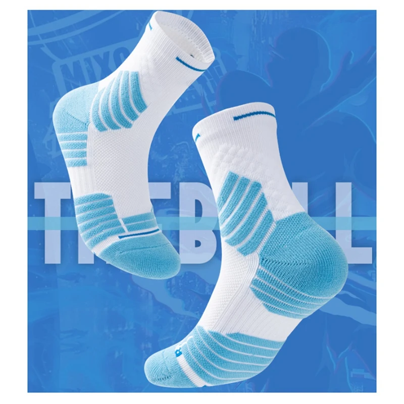 1Pair Anti-Slip Athletic Sock Soccer Sock Non-Skid Slipper Sock Trainning Sock For Football For Men Women