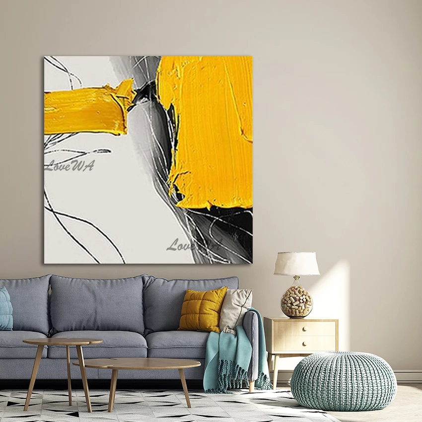 تصميم جديد للوحات الزيتية التجريدية، صورة فنية قماشية، ديكور جدار لغرفة المعيشة، بدون إطار، عمل فني بسيط مطلي