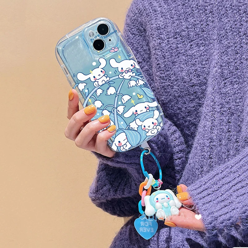 Cartoon 3D Hello Kitty Kuromi Dog Case For Samsung Galaxy A53 A05 A21S A04S A24 A10S A04E A71 A72 A33 A02 A03 A73 F13 A05S