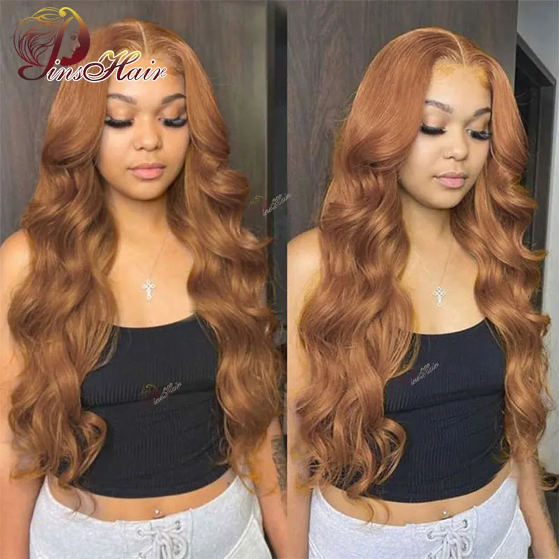 13x6 Hd Ginger Blonde Lace Frontal Human Hair Wig 30 32 Inch 13x4 Hd Lace Front Ginger Body Wave Human Hair Wigs for Black Women