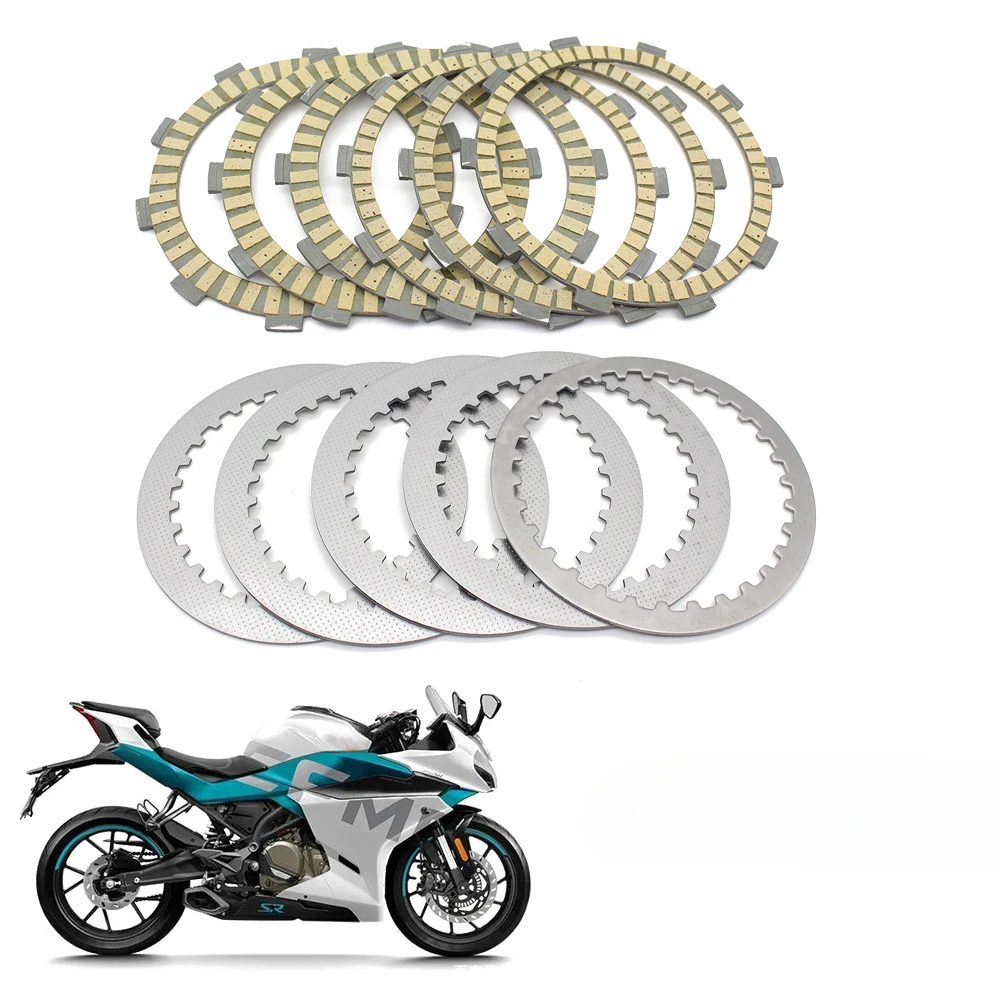 Motorcycle Clutch Plates For CFMOTO CF400-6 450SR Drivetrain Friction Steel Plates Clutch repair and maintenance parts