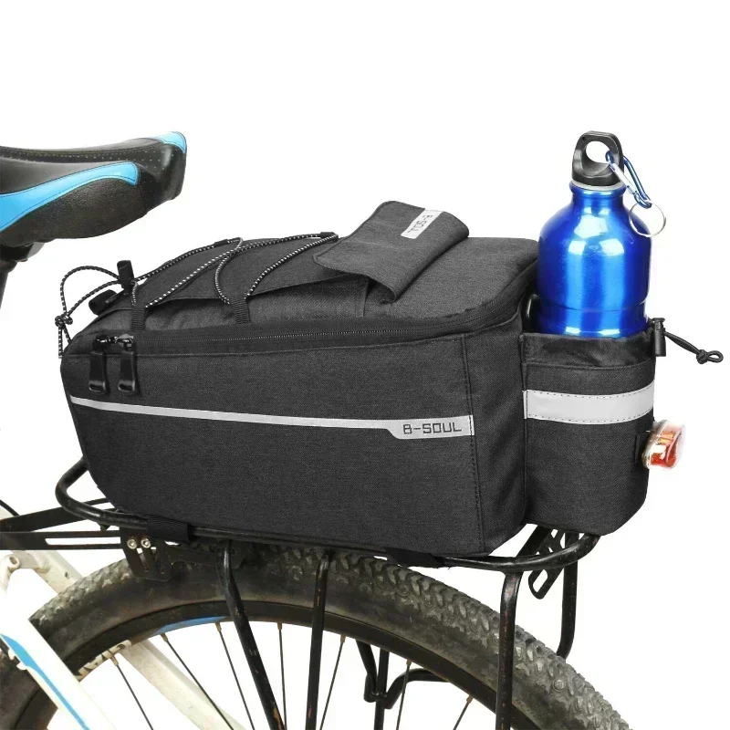 

13L Bag Bike Rear Basket Waterproof Pannier Trunk Bags Back Rack Rear Bag Cycling Luggage Shoulder Handbag