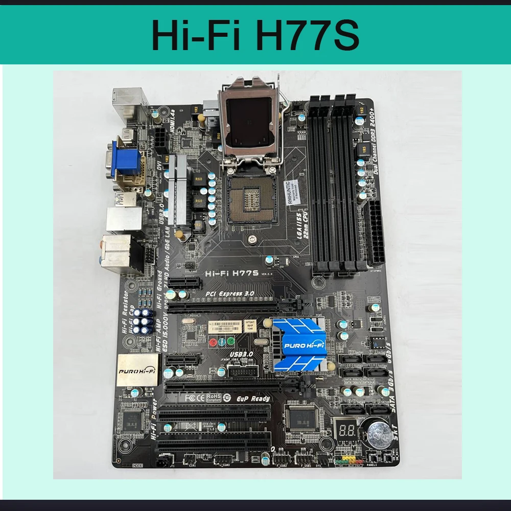 

ATX Motherboard For Biostar H77 LGA 1155 DDR3 USB 3.0 USB 2.0 Hi-Fi H77S