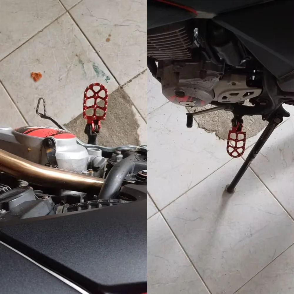 Für HONDA Sahara 300 Rally Bros NXR 150 160 NXR150 NXR160 Motorradzubehör Fußstützen Fußrasten Fußpedale Ersatzteile – Detail 3