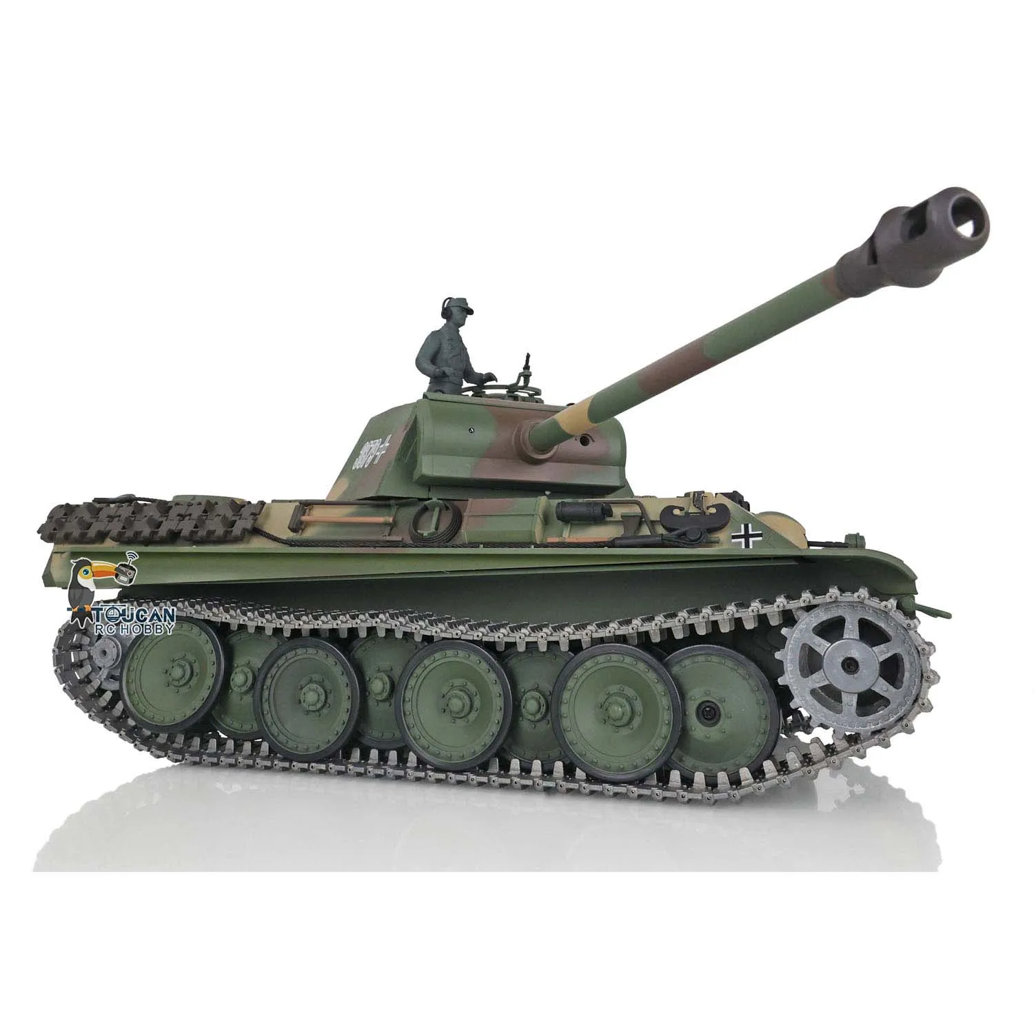 Heng Long 1/16 Scale RC Tank 7.0 Upgraded German Panther G RTR 3879 Metal Tracks Vehicle TH17488