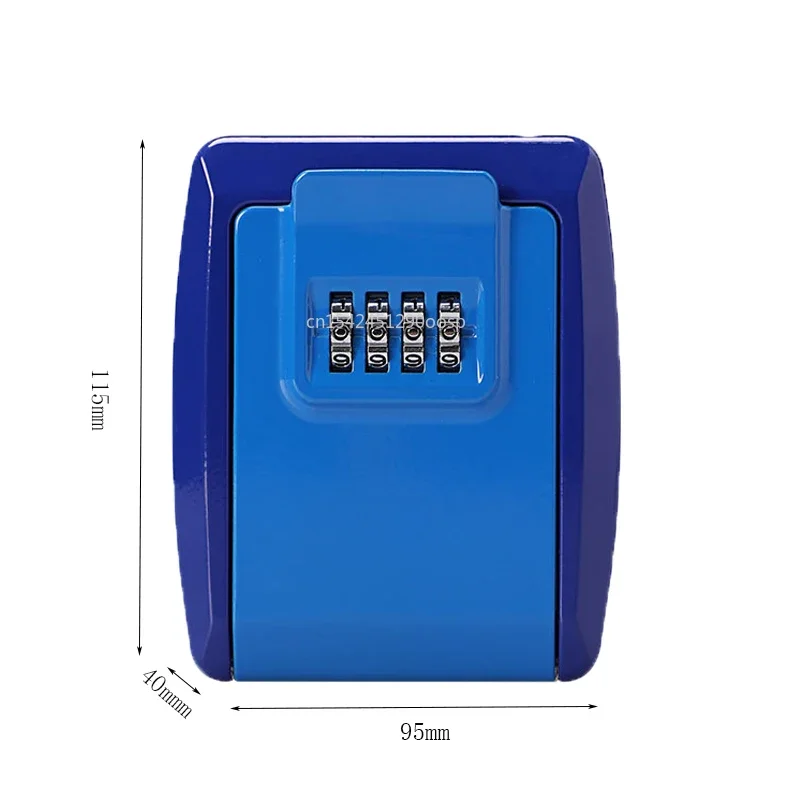 Wall Mounted Metal Lock Key Safe Safe Storage Combination Lock Box for Outdoor Garage Indoor Outdoor Key Holder