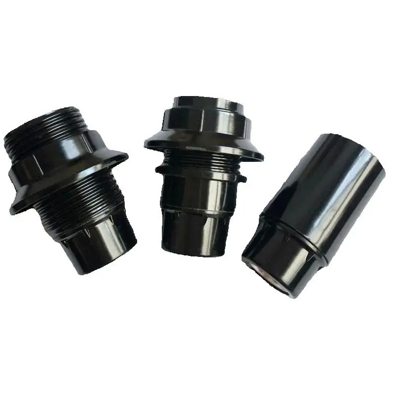 10PCS  CE Lamp Bases Adapter E14 4A 250W Light Bulb Lamp Holder Pendant Edison Screw Cap Socket Vintage Black 250V