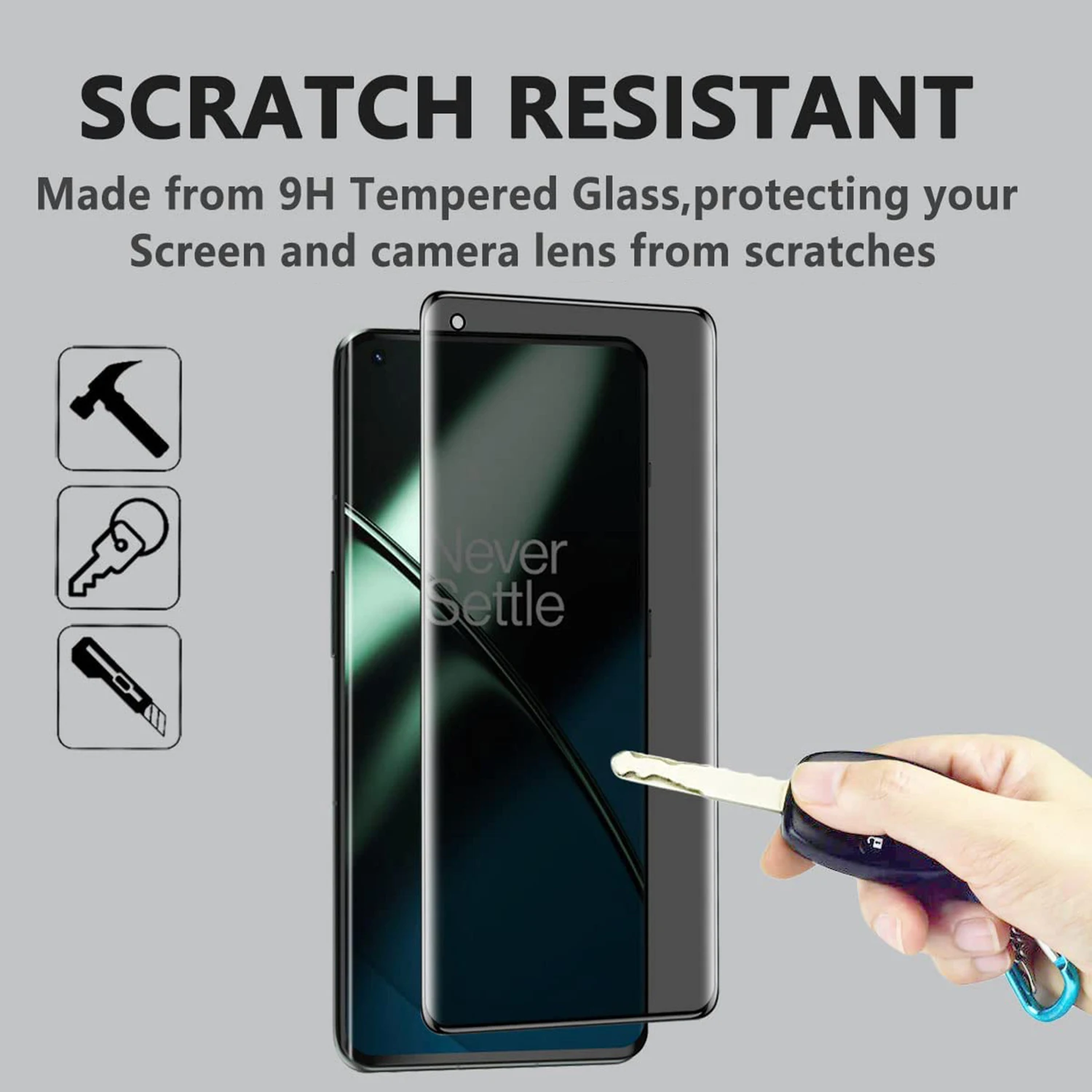 2/4Pcs Anti Spy Tempered For 11 12 OnePlus 10 9 Pro Creen Protector Privacy Glass