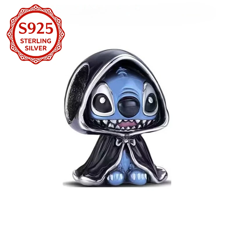 El colgante de plata 925 con forma de estrella de Disney es encantador y adecuado para hacer pulseras o collares de hueso de serpiente DIY.