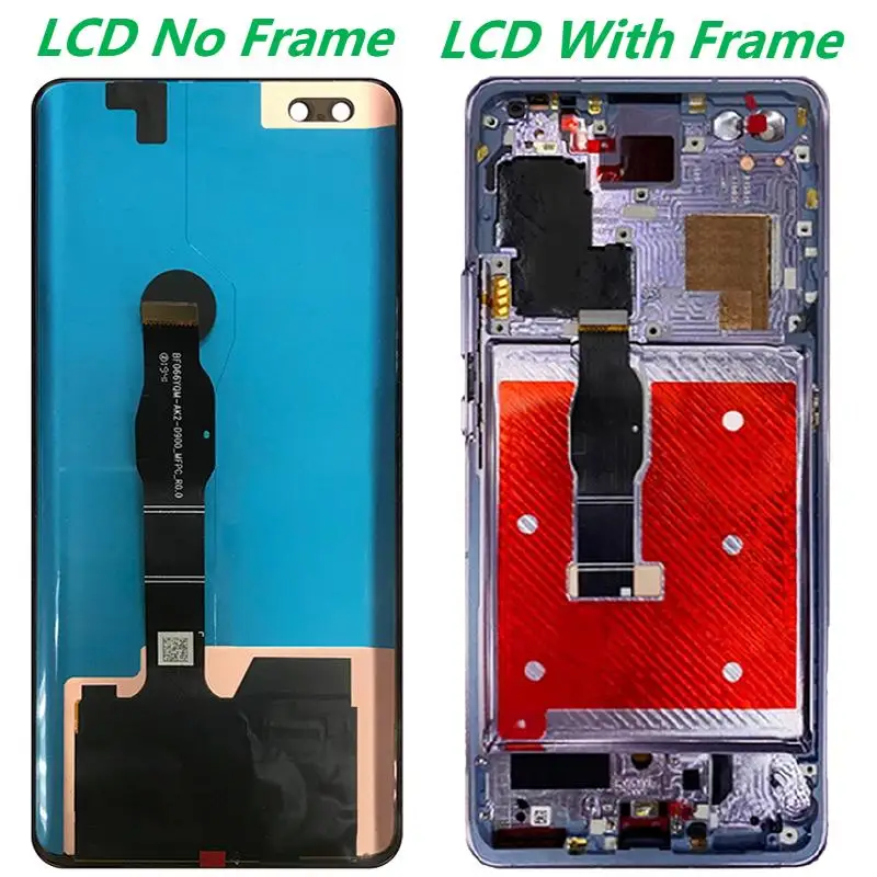 Original 6.57   LCD For Huawei Honor 30 Pro EBG-AN00 LCD Display Touch Screen Assembly Huawei Nova 7 Pro JER-AN10 LCD With Frame