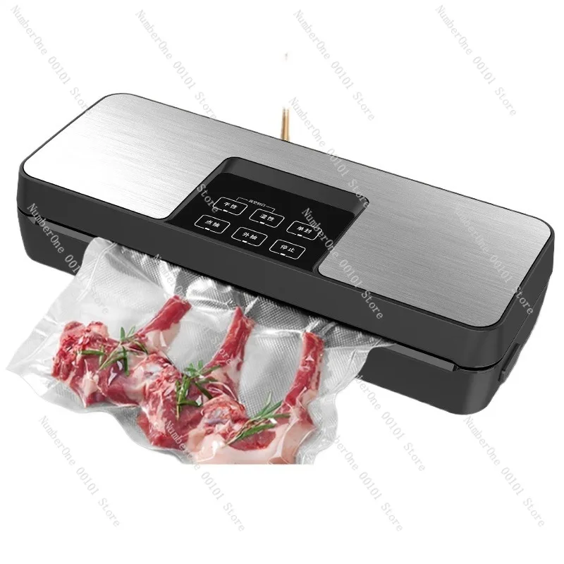 Home Vacuum Sealer Automatic Dry Wet Dual Use Food Preservation Sealing Machine Compact Kitchen Packaging Device