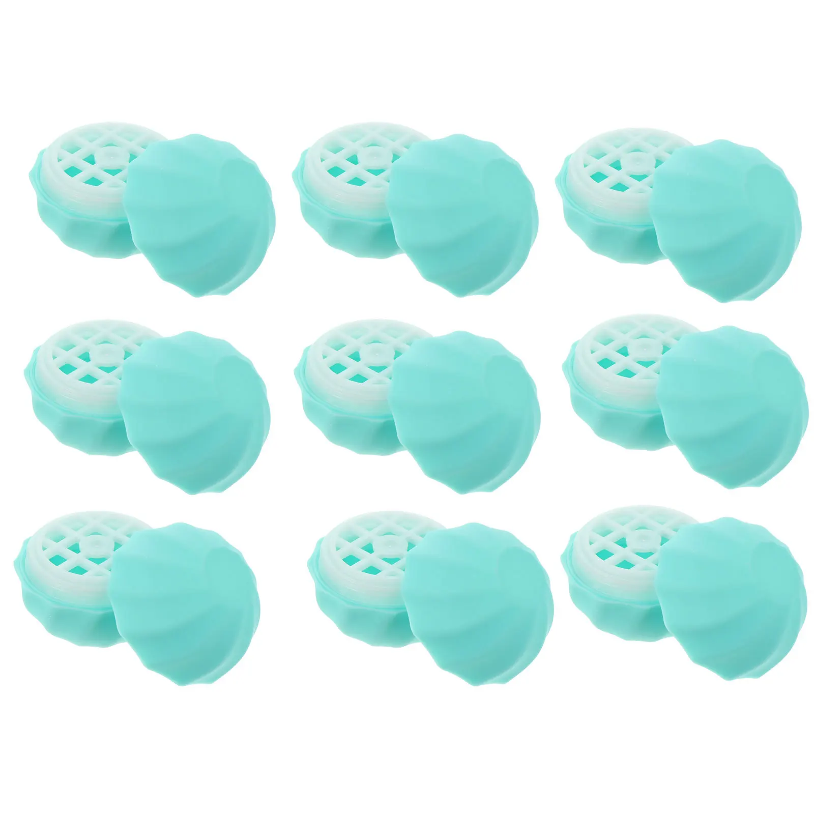 

10pcs Spherical Lipstick Case Blue Plastic Tubes Refillable Containers Travel Size Lightweight Durable Easy to Fill Lip Balm