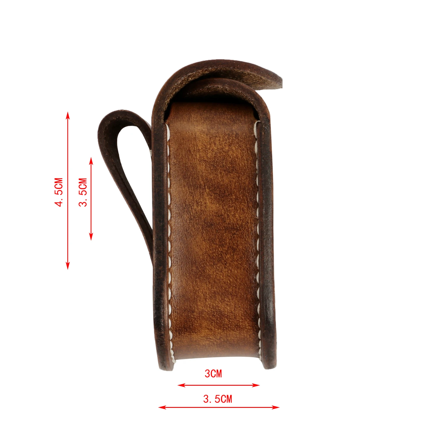 Imagem -03 - Tourbon-case Bala de Couro com Cinto Loop Munição Titular Munição Conchas Pouch Caça Acessórios. 22lr. 38. 45