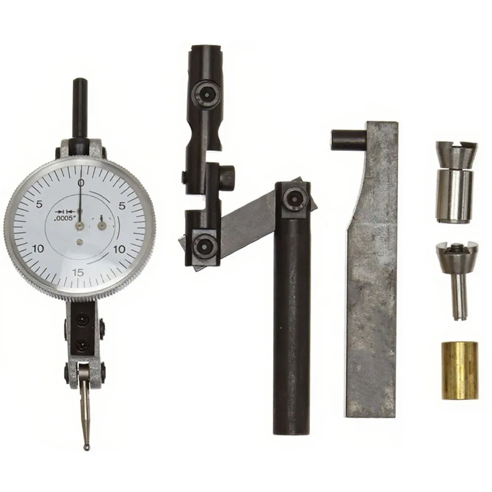 

Extension rod and axial support set for imperial dial gauge accessory with dovetail clamp for firm positioning