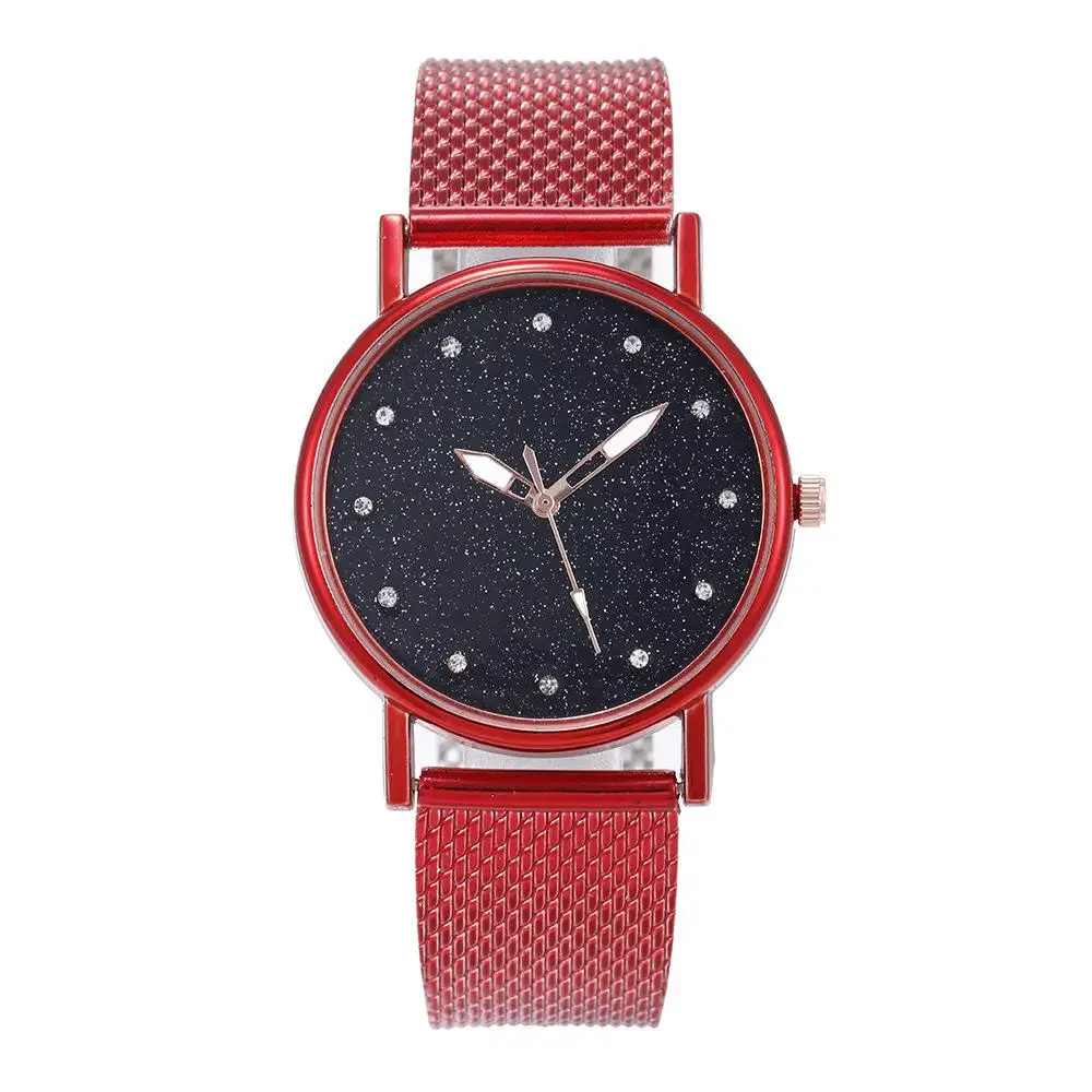 New fashion fashion women's watches net red full of stars mesh band watches ladies watches