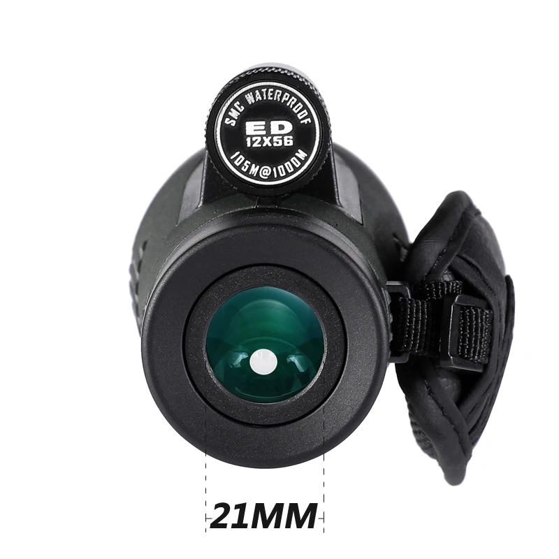 Imagem -02 - Monocular Binocular Poderoso Lente de Baixa Dispersão Telescópio Impermeável de Nitrogênio para Adultos Esportes ao ar Livre Profissional 12x56 ed