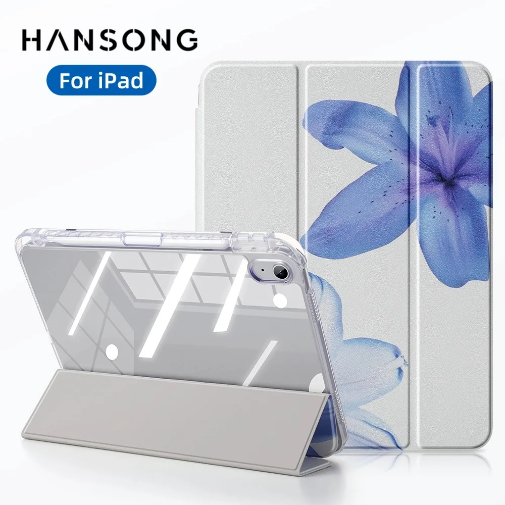 Case for iPad 11th (A16) 11 Inch 2025 10th Gen Support Auto Wake/Sleep Magnetic Case For iPad Air 11 M4 M3 M2 with Pencil Holder