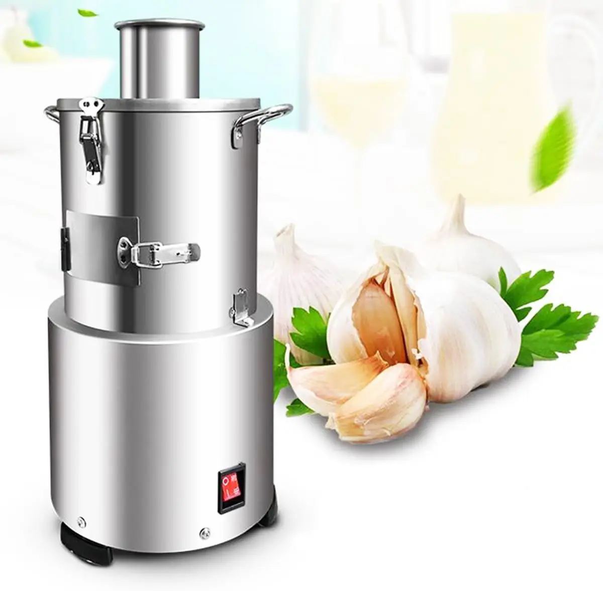 

Factory Supply Stainless Steel Electric Dry Garlic Peeler Machine Manual Power 220V Commercial Manufacturing Plant Food Shop Use