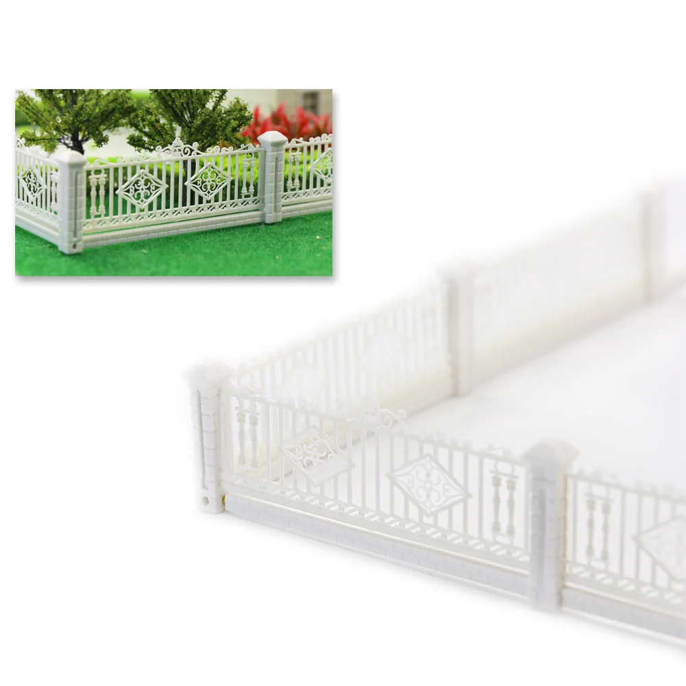 Evemodel GY43087 5pcs 3x23cm HO OO Scale Detachable Model Fences 1:87 for Building Railway Layout