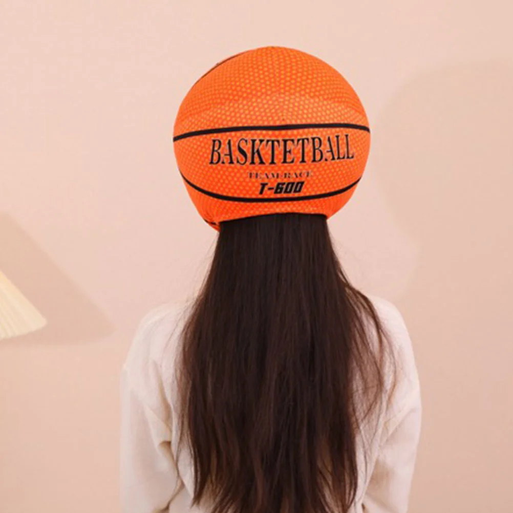 

Basketball Headgear Theme Party Hat Plush Novelty Costume Selfie Funny Pp Cotton Colorful Classic Atmosphere