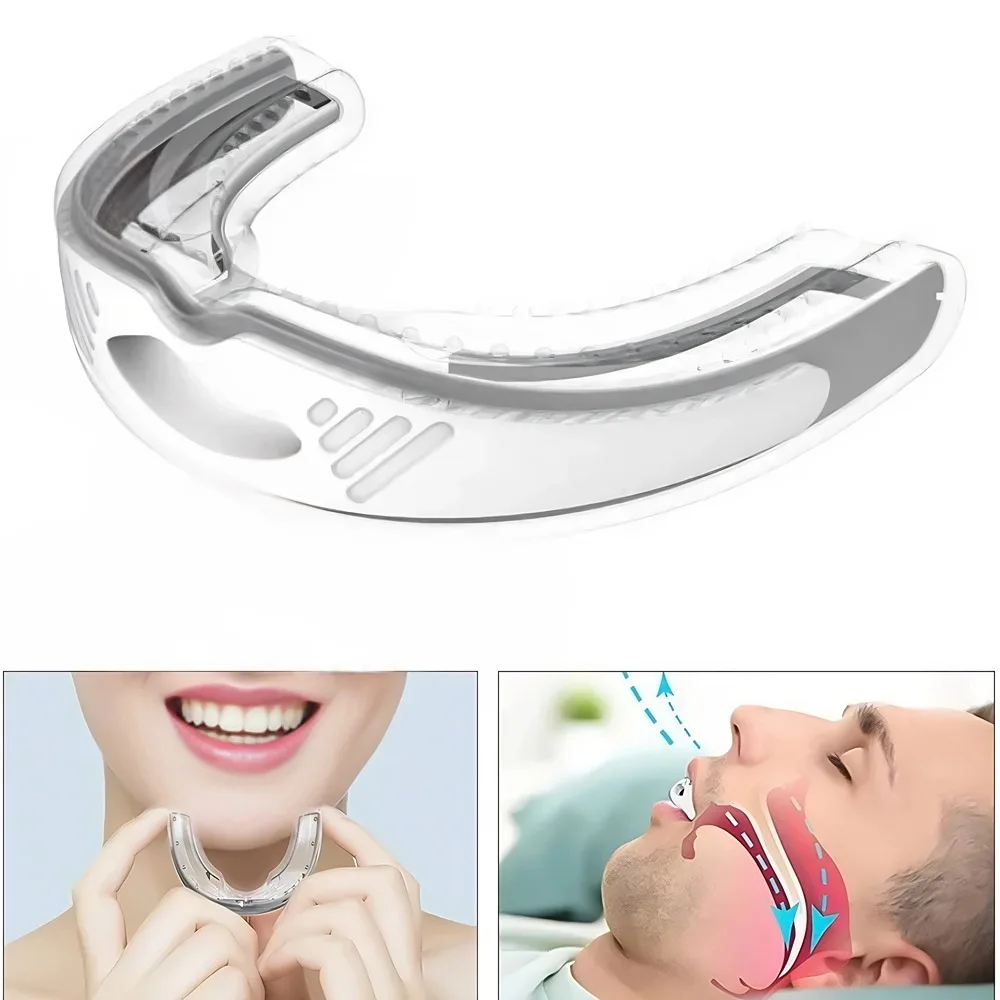 

1Pcs Anti-Snoring Snore Braces Apnea Guard Bruxism Tray Sleeping Aid Mouthguard Health Care Sleep Snoring Better Breath