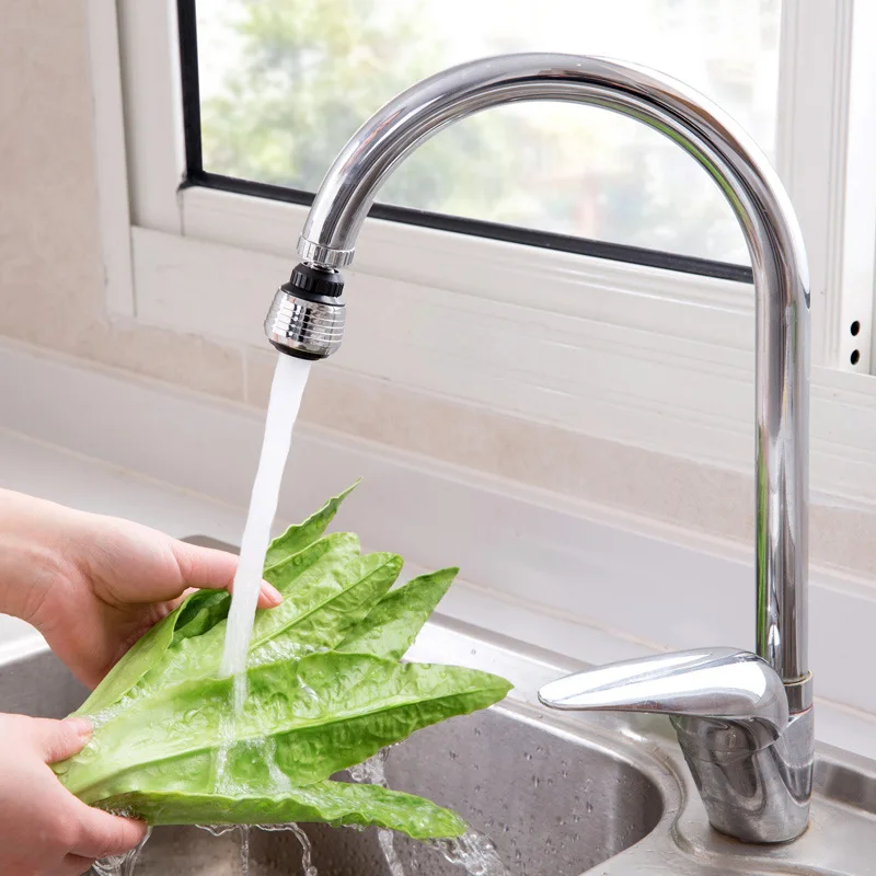 Multifunctional Rotating Adjustment Kitchen Faucet Extender Dual Mode Water Saving Pressurize Filter Sprayer Bathroom