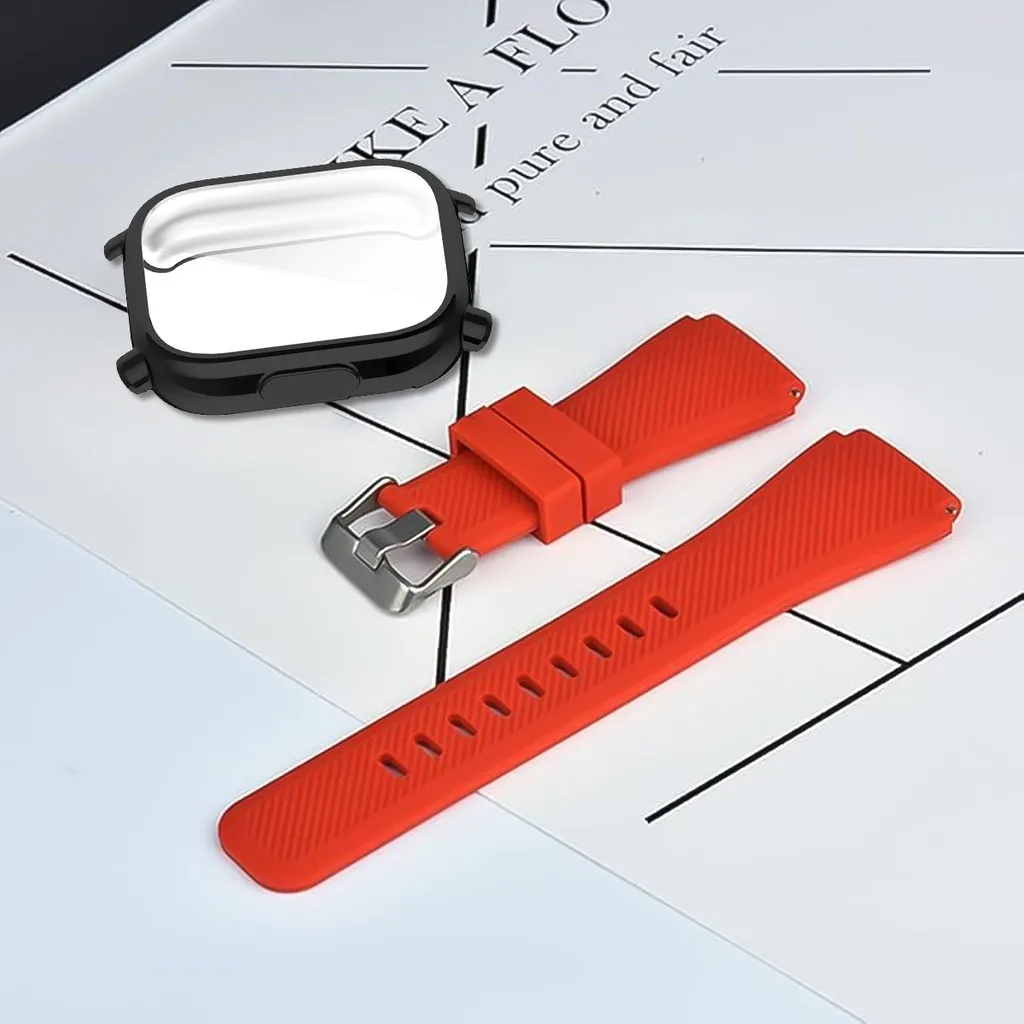 Capa + pulseira de silicone para redmi watch 5 active/lite tpu protetor de tela capa para redmi watch 5 active band esportes pulseira macia