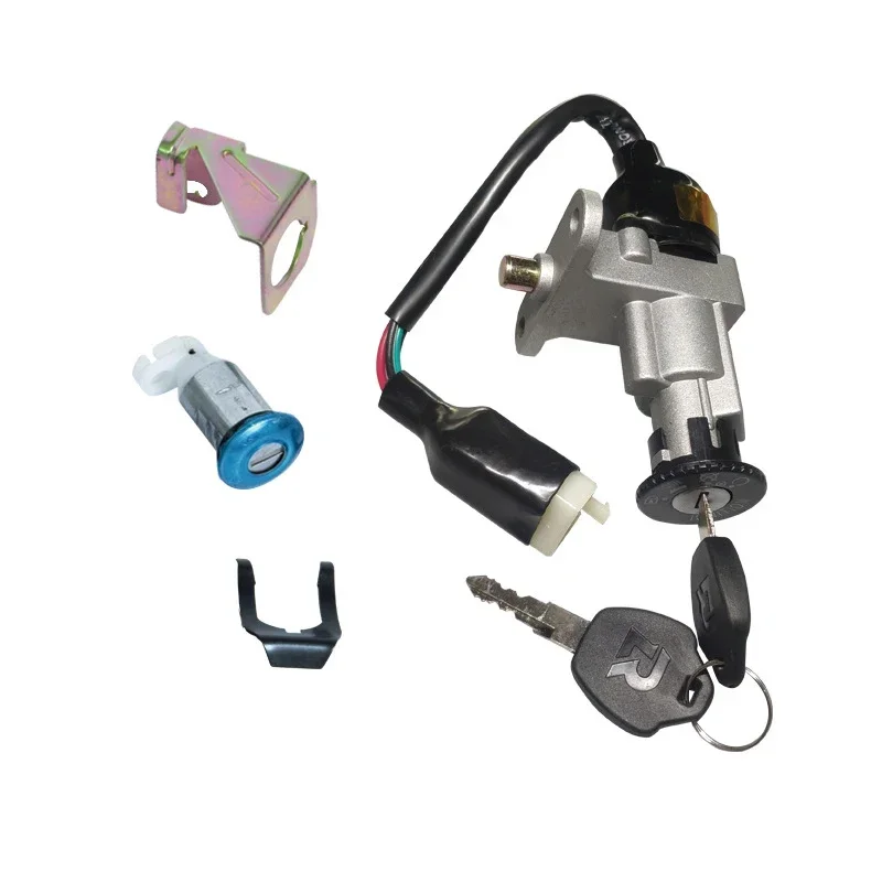 1set Motorcycle Scooter Ignition Switch Seat Lock Key Set For 49cc 50cc 150cc GY6 Taotao Moped Scooter Car Accessories
