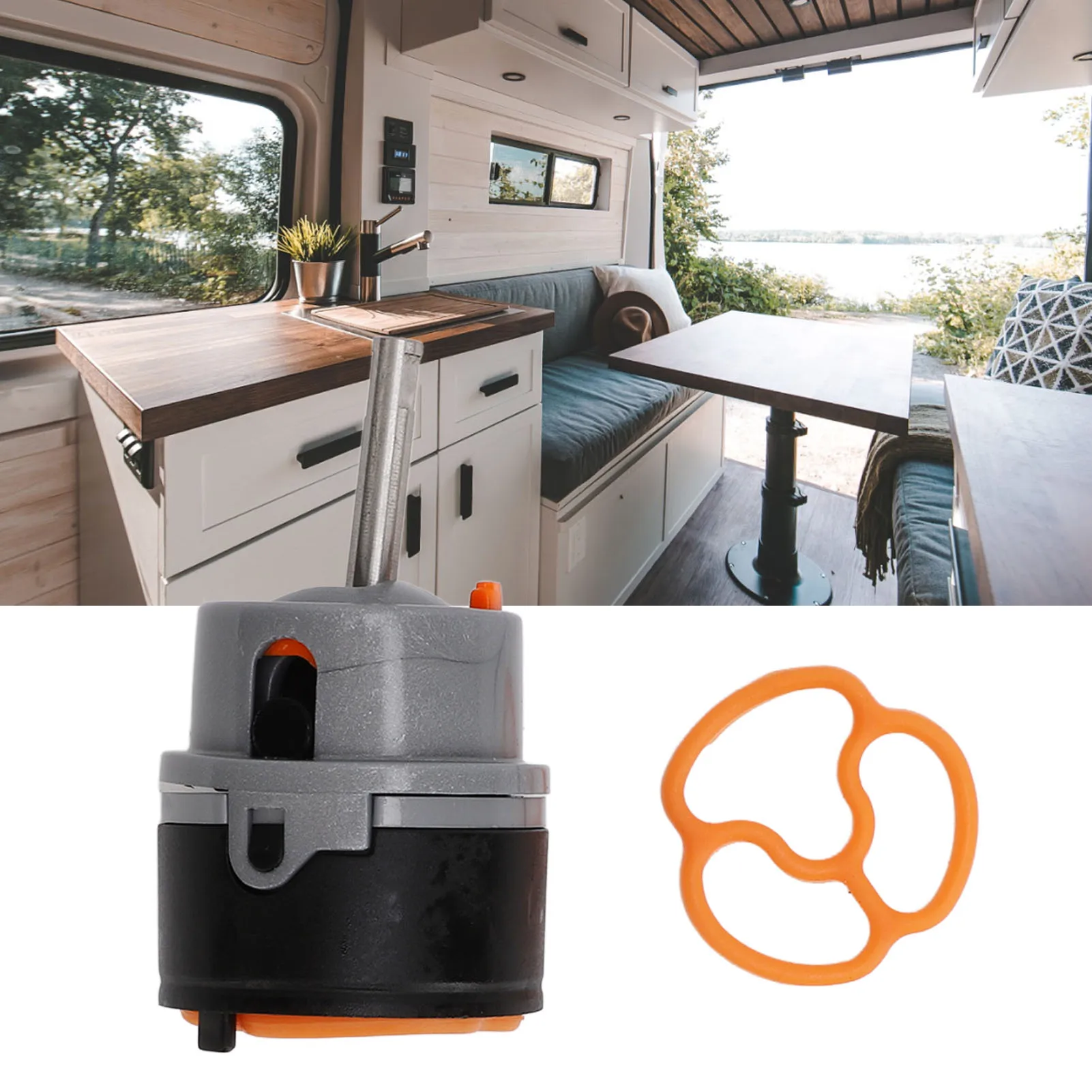 

Faucet Valve Cartridge RP50587 Kitchen Faucet Repair Cartridge Valve Metal Leakproof for DST Kitchen Lavatory Faucets