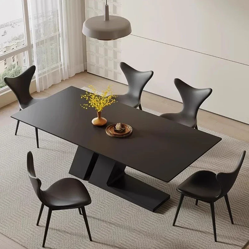 Dining Table Modern Kitchen Restaurant Tables Individual Living Room Chairs Furniture Cafe Center Mesa De Comedor Sets Luxury WX