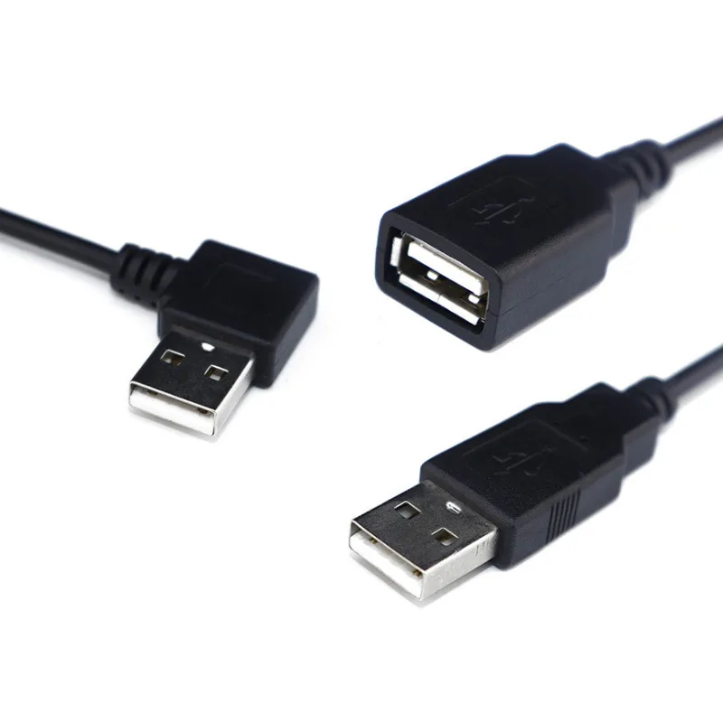 5pcs Single head usb line USB male head female head line fan LED2 core charging line mouse 4 core data usb power cord