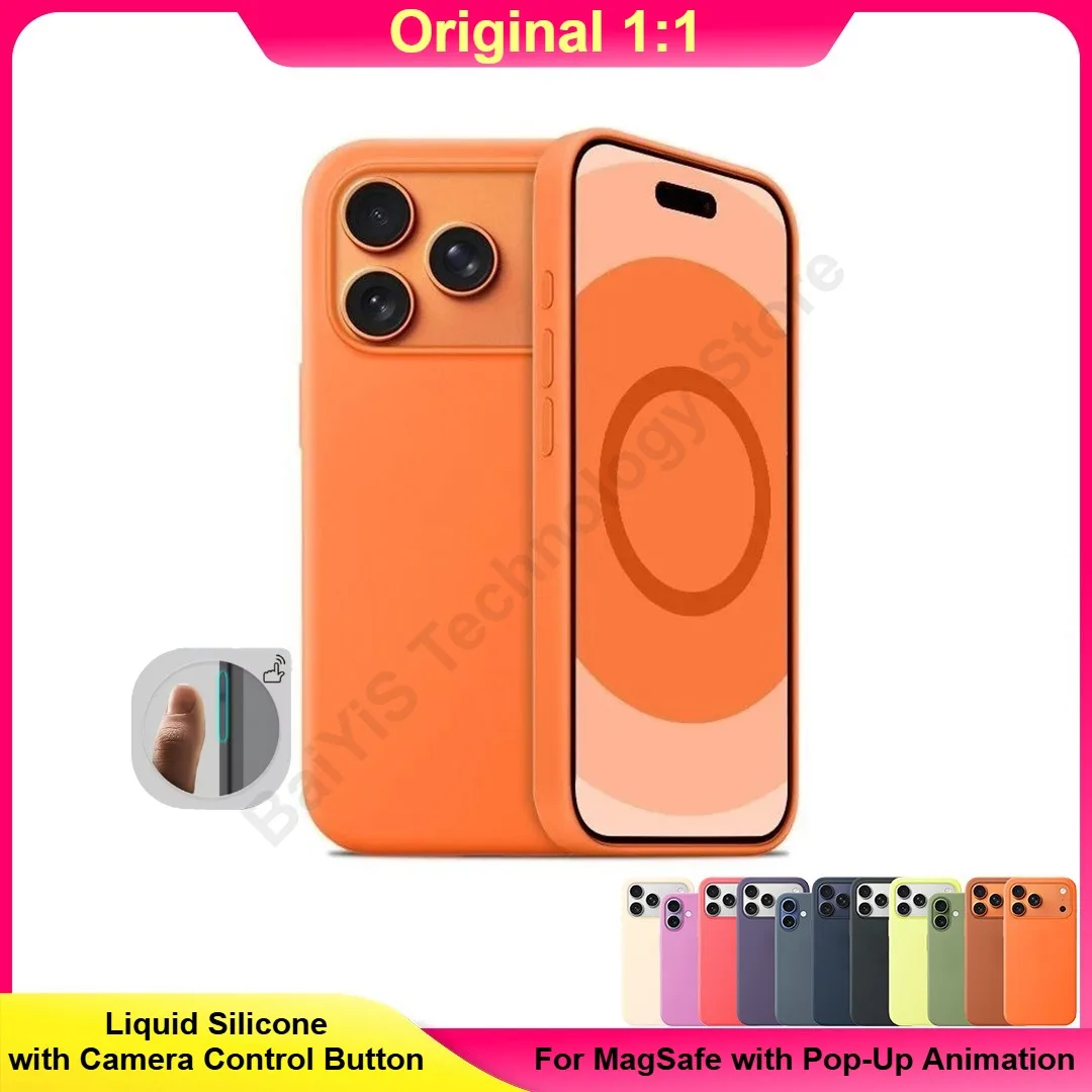

Original Quality Skin Friendly Liquid Silicone Case For IPhone17 Pro Max Air For Magsafe Wireless Charging Drop Protection Cover