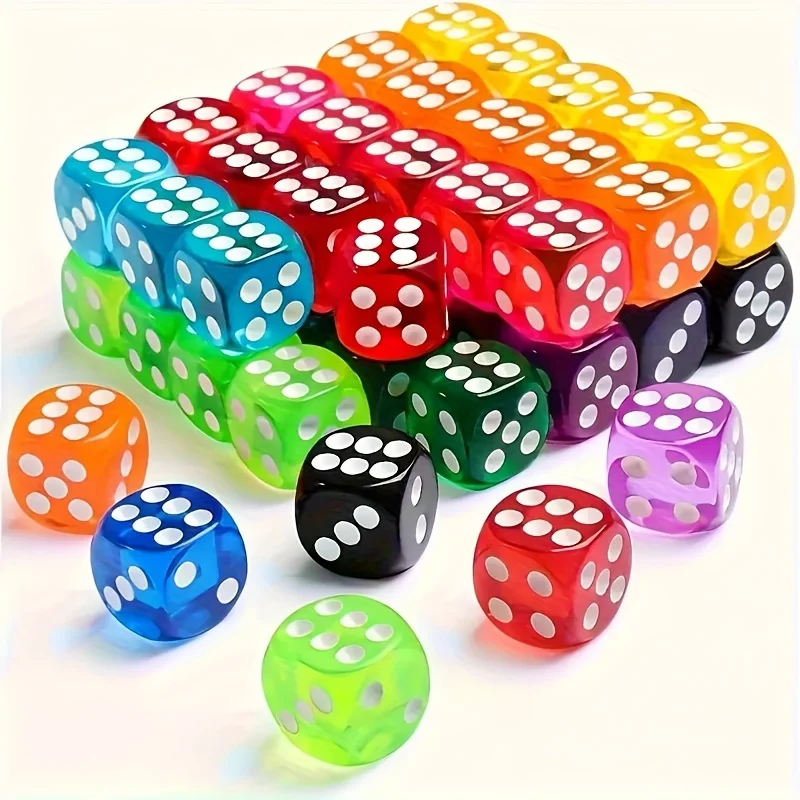 14mm Pink Game Dice Set, Board Game Additions, Gifts, Random Colors
