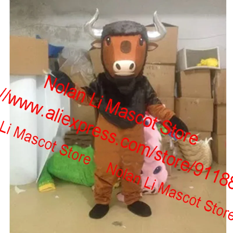 High Quality Buffalo Mascot Costume Crayon Cartoon Set Role-Playing Party Adult Advertising Game Makeup Ball Holiday Gift 488