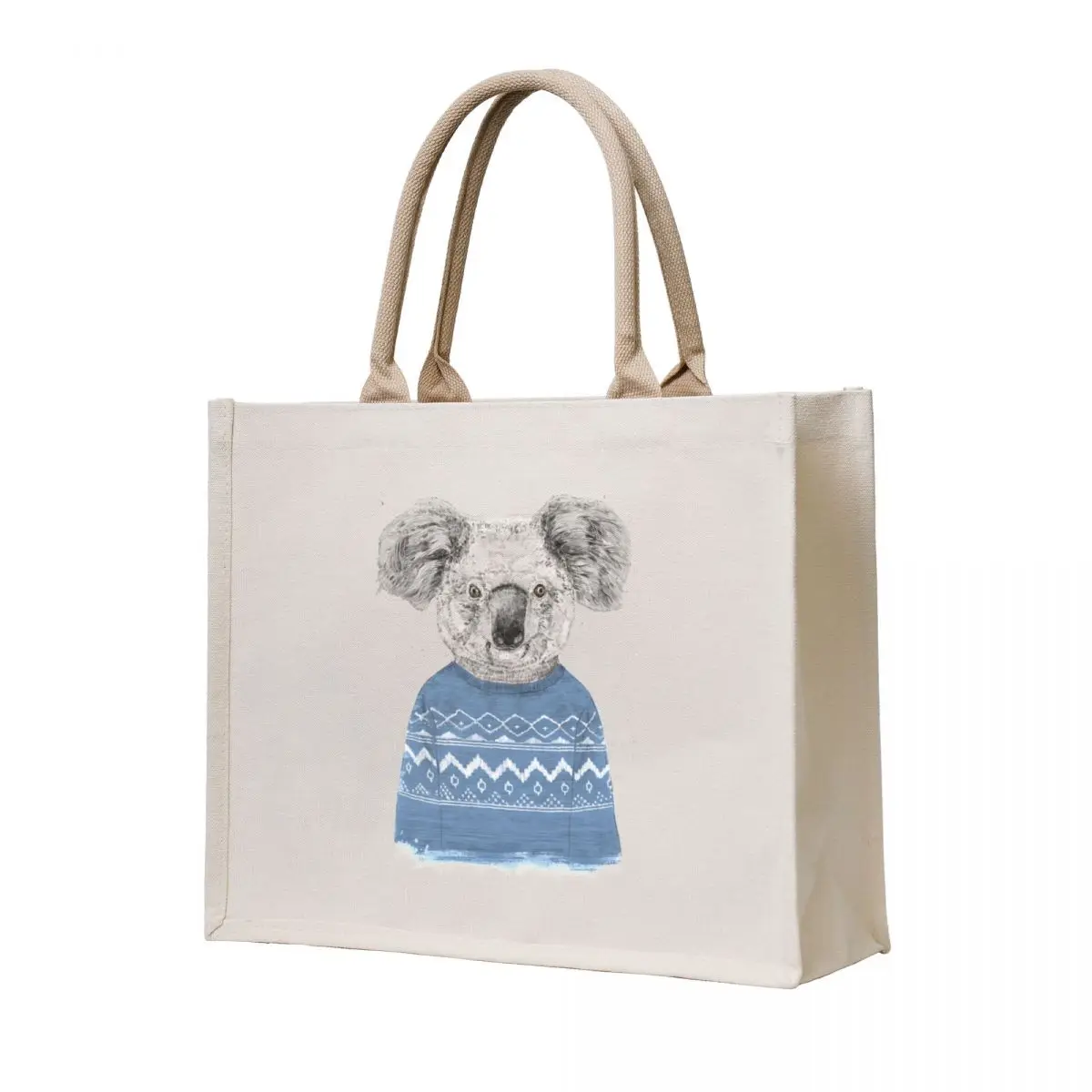 

Winter koala Tote Bag women bag tote bag canvas Reusable bags