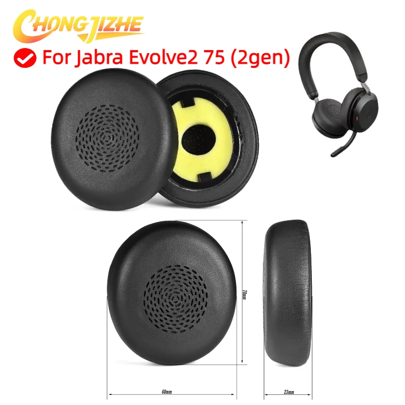 

Ear Pads Headphone Earpads For Jabra Evolve2 75 (2gen) Ear Pads Headphone Earpad Replacement Cushions Cover Earmuff