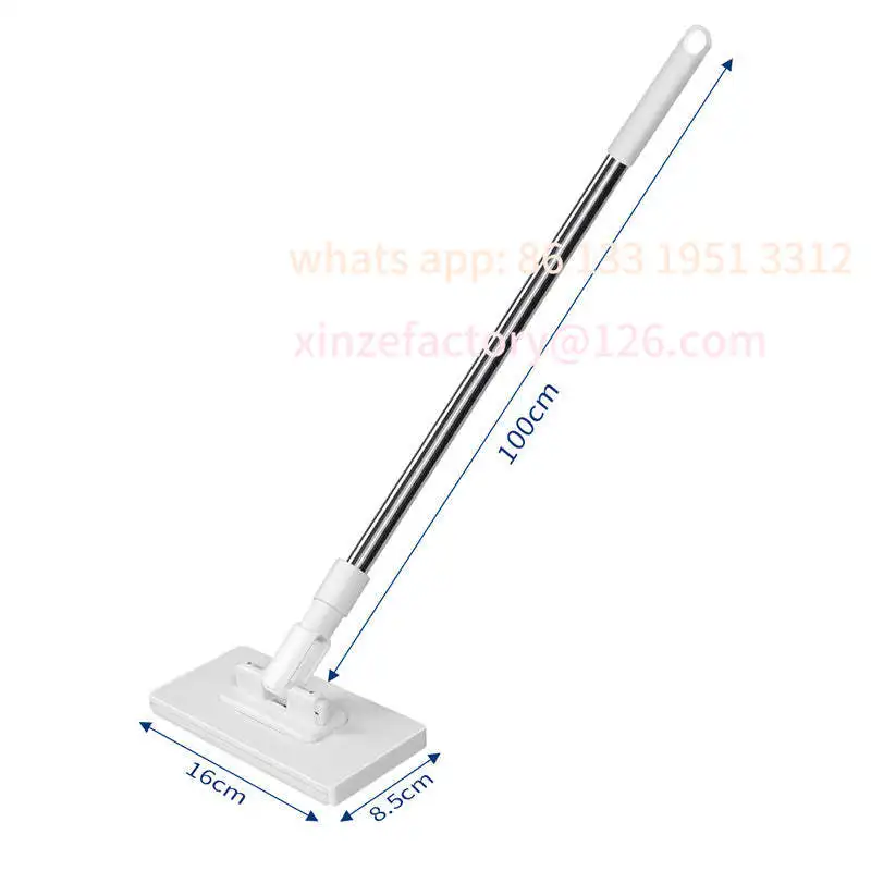 

Customizable 2025 Mop with Pressure Clamping System, No Hand Washing One Button for Changing Automatic Clamping Cloth with 4 Reu