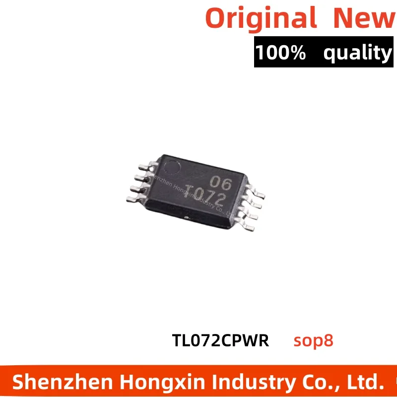 (5piece)100% New TL072CPWR TL072CPW TL072 T072 TSSOP-8 JFET Input Operational Amplifier Chip