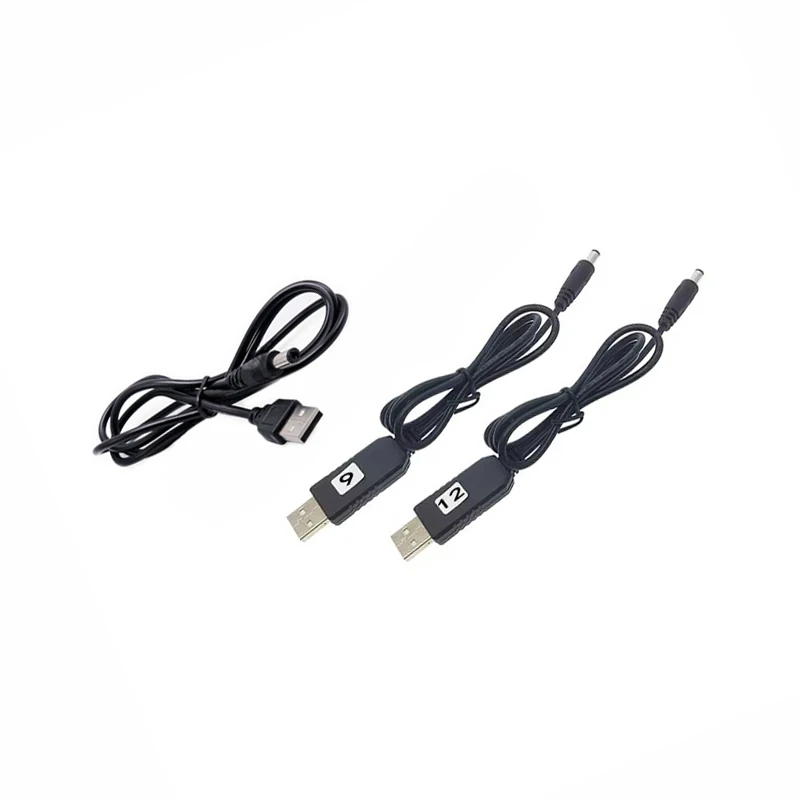 1PCS USB Power Boost Line DC 5V to DC 9V / 12V Step UP Module USB Converter Adapter Router Cable 2.1x5.5mm Plug