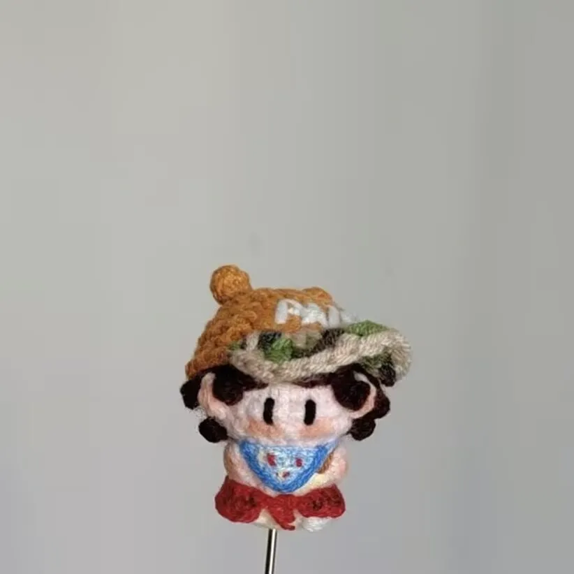 Amore inverso, bambole fatte a mano finite, pendenti in lana stile stella, graziosi portachiavi, caramelle gommose Ziyu all'uncinetto