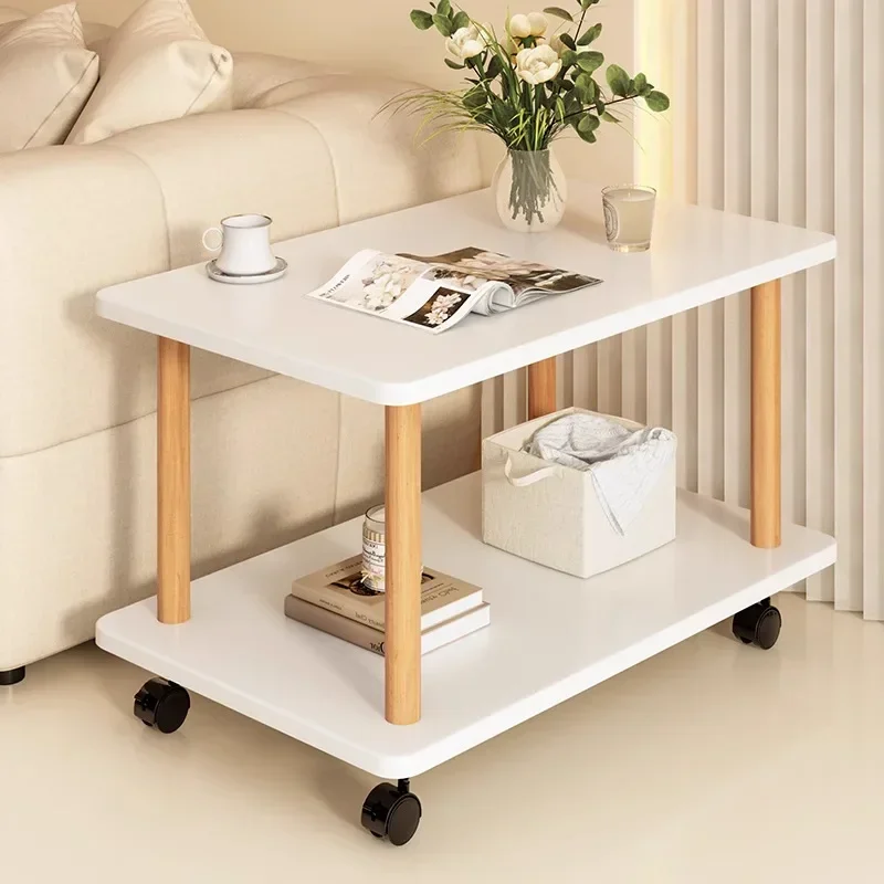 

New model Sofa side small table coffee table bedside square table cream wind rack fixed model premium