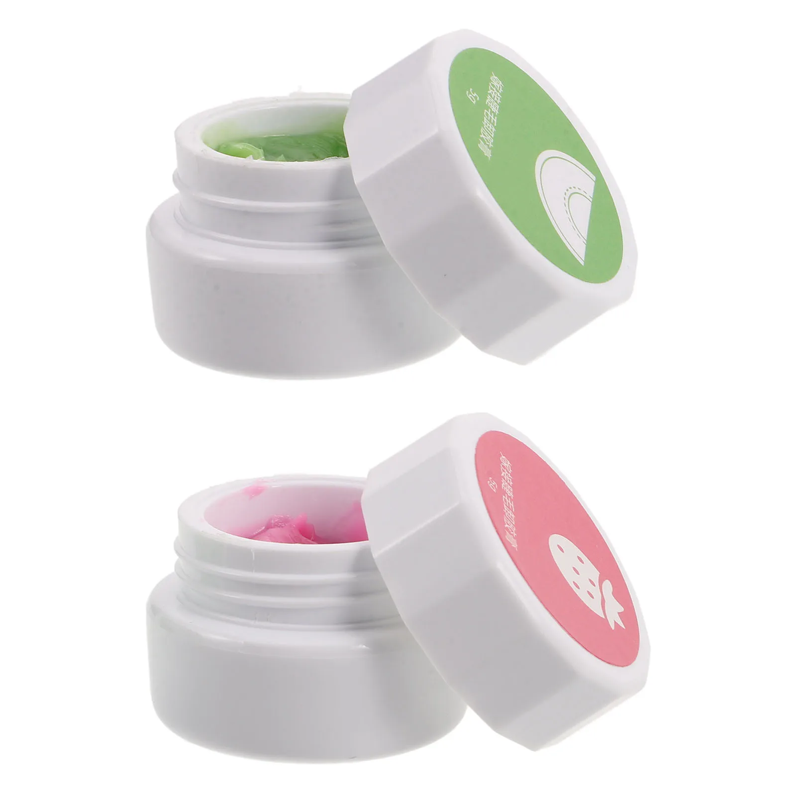 2 unidades de creme removedor de cola para cílios postiços, remoção profissional de adesivo para extensões, aroma frutado, seguro, acessório para limpeza de cílios.