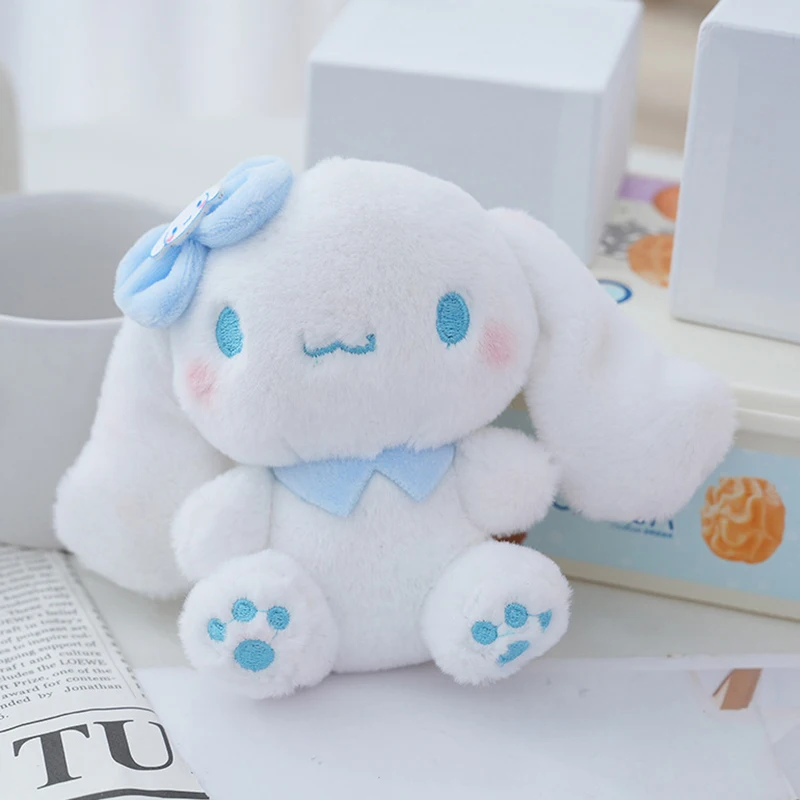 14Cm Kawali Sanrio Hello Kitty Kuromi Mijn Melodie Cinnamoroll Kussen Pluche Speelgoed Plushie Sleutelhanger Gevulde Pop Hanger Voor Kind Cadeau